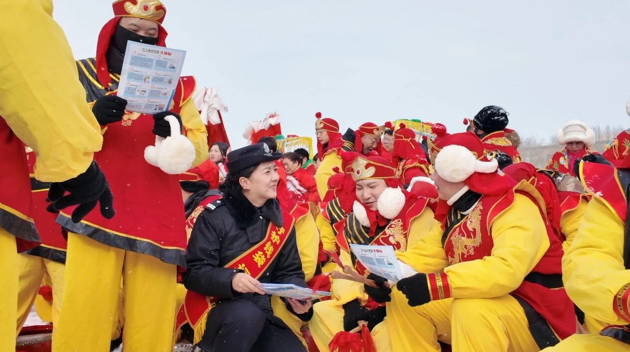 元宵節(jié)活動現(xiàn)場來了反詐宣傳小分隊